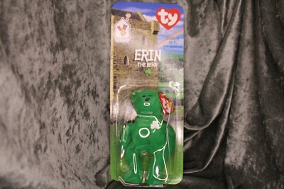 Erin the Bear 1999 McDonald's TY Beanie Babies with 2 Rare Errors 1993