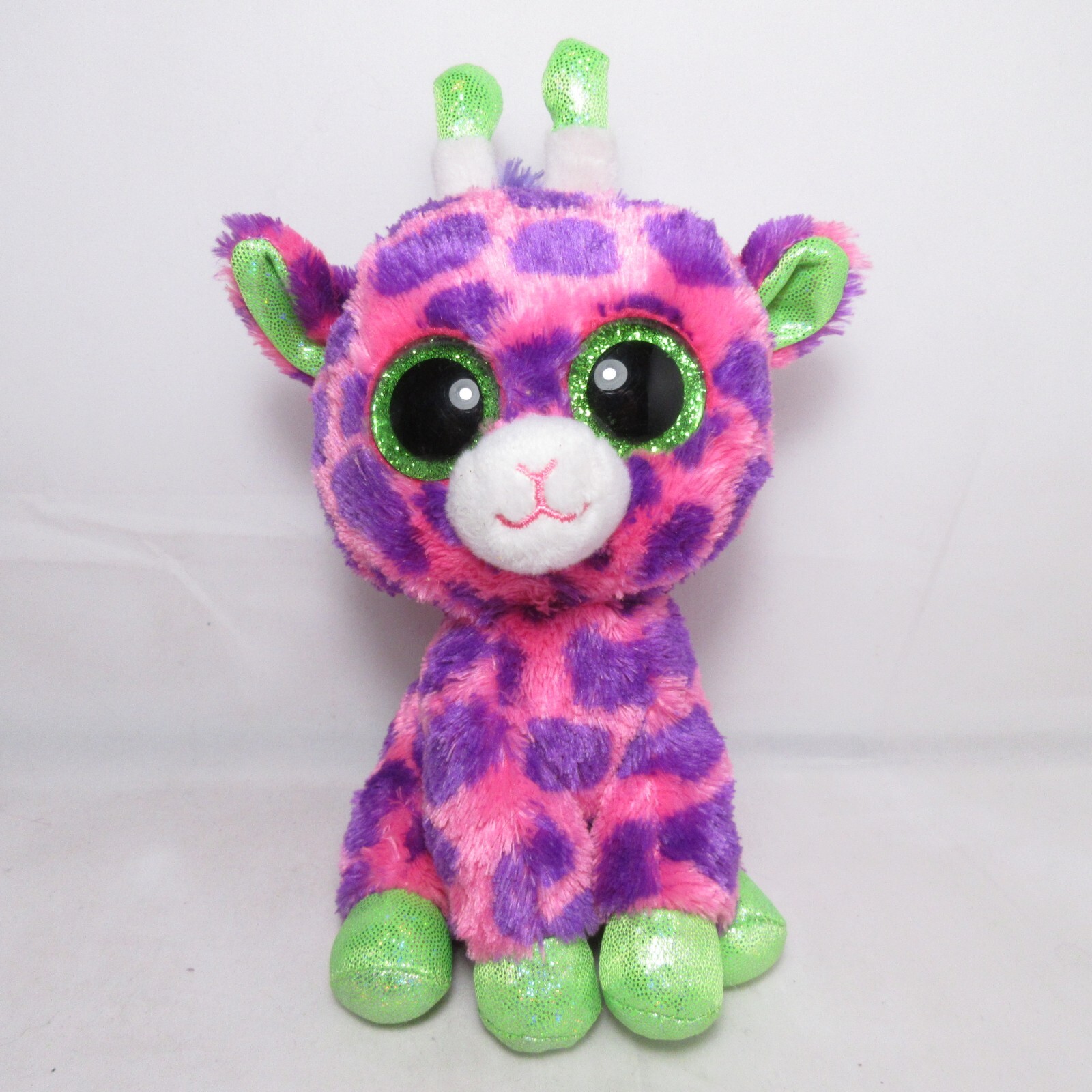 2017 Gilbert the Pink Giraffe Ty Beanie Boo Plush Toy Stuffed Animal 6 ...