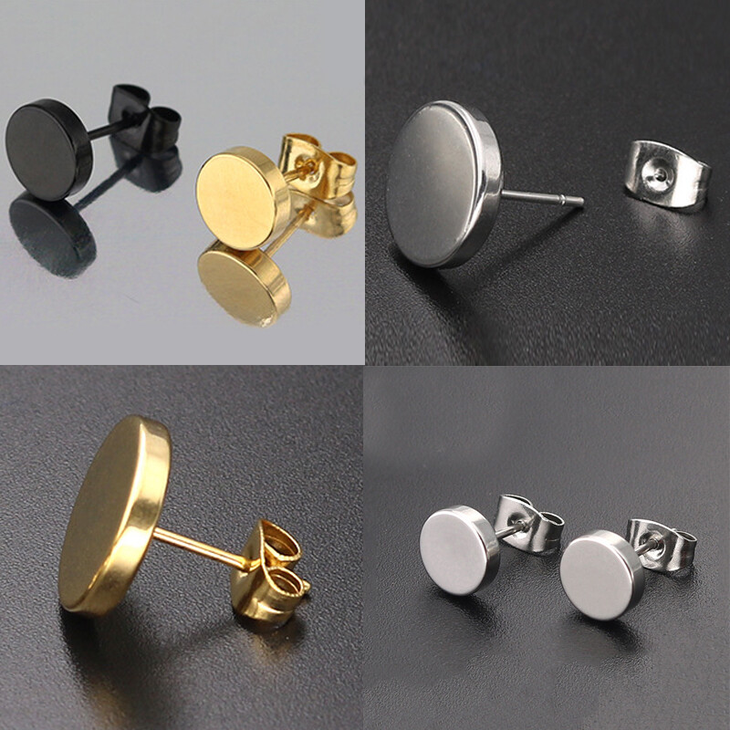 Orecchini in acciaio inox 99 in Metallo chirurgico 316L con Cristall