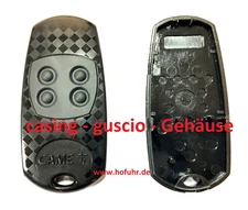 Enclosure for CAME 4-Channel Handheld Transmitter T434 EE, Top 434 EE, Remote, Black