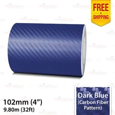 4" 102mm PinStriping Stripe Styling Decal Vinyl Sticker CARBON FIBER DARK BLUE