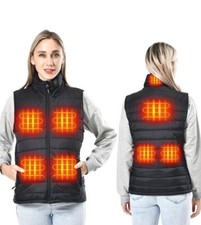 Uupalee Womens Heated Vest With Battery Pack Lightweight Warm Jacket Winter 3xl