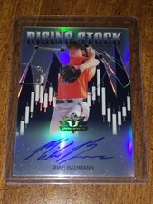MIKE BAUMANN 2019 LEAF VALIANT RISING STOCK AUTOGRAPH #3/25 BALTIMORE ORIOLES
