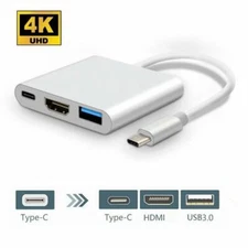 USB Type C to HDMI HDTV TV Cable Adapter Converter For iPhone 16 Pro Max 16 Plus