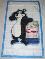 HAMMS BEER FLAG BANNER 3'X5' SIGN BAR PUB MAN CAVE "LAND OF SKY BLUE WATER"