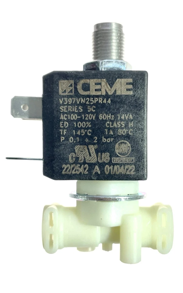 MacMaxe 3 Way Solenoid Valve - CEME V397VN25PR44 - 120V 60Hz - for Breville - image 2 of 4