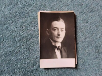 B9zf Vintage Original Bw Foto Mann Fliege Fgg55