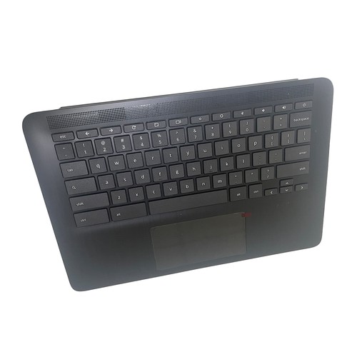 Palmrest Non-Backlit Keyboard Touchpad For HP Chromebook 14 G7 M47207-001 Black - Picture 10 of 10