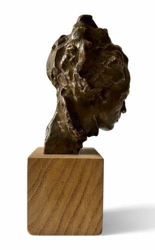 Vintage ALFREDO PINA BEETHOVEN bust sculpture terracotta bronzed 1950's ITALY - Bild 6 von 10