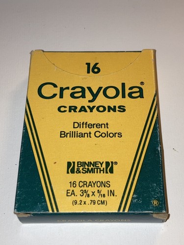 Scatola matite vintage Binney & Smith 16 Crayola anni 60 70 Made in USA - Foto 7 di 8