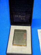 DUPONT - GAS LIGHTER. GOLD LAMINATED. 1960s - Large - Never Used