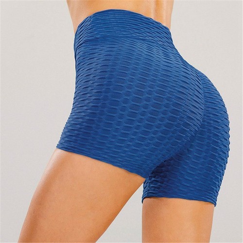 Gym Fitness Short Ladies Honeycomb Anti-Cellulite Mid-Thigh Yoga Shorts - Picture 5 of 13