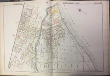 1895 TACONY CHEMICAL WORK BRIDESBURG SCHOOL US ARSENAL PHILADELPHIA PA ATLAS MAP