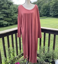 ROAMANS Dress Maxi Casual Front Slit Resortwear Beach Pool Vacation Plus 18 20