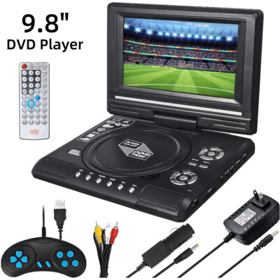 NEW Portable DVD Player HD CD TV Player 270° LCD Widescreen