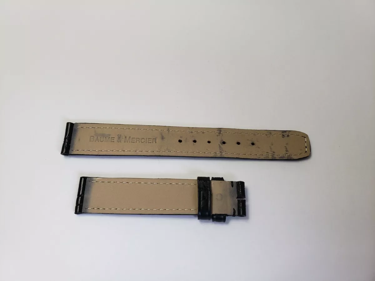 Baume and mercier leather strap clearance