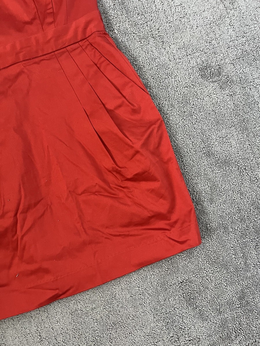 French Connection Wizard Bow Red One Shoulder Mini Dress 4 | eBay