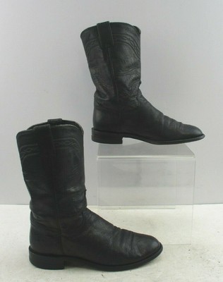 smooth ostrich roper boots