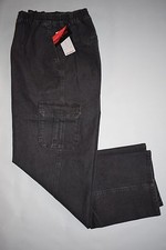 Herren Cargo Jeans Stretchhose Schlupfhose Grau Gr;  M,L,XL,XXL,3XL,4XL,5XL,6XL