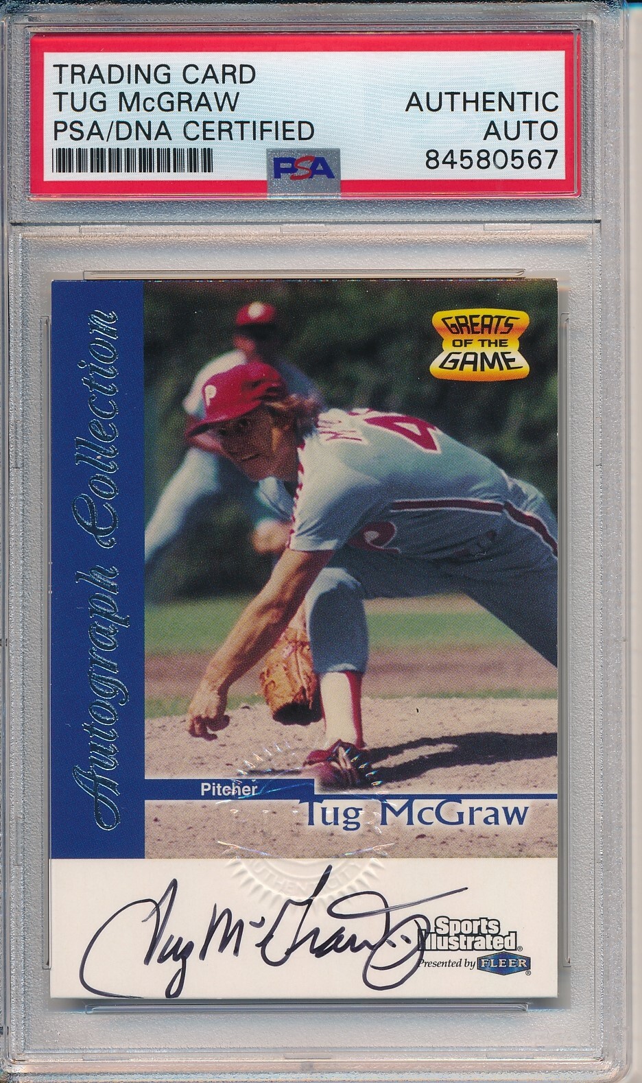 Tug McGraw Autographed Memorabilia | Signed Photo, Jersey, Collectibles &  Merchandise