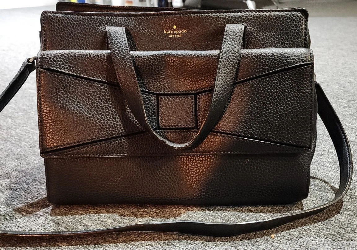 BORSA A TRACOLLA KATE SPADE NEW YORK CHANTAL BRIDGE PLACE PELLE CIOTTOLATA NERA