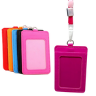 New Badge Portable Double-Sided Transparent Employee Plastic ID Card Holder UK