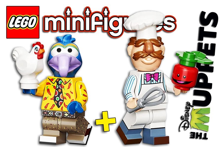 LEGO Minifigures Muppets 71033 Gonzo + Swedish Chef figurines neuves en plastique ABS