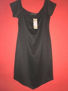 boohoo black dress plus size
