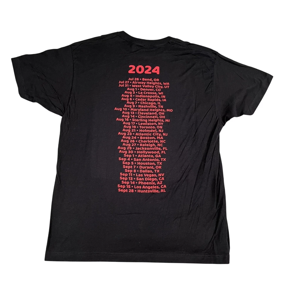 Camiseta Candlebox 2024 Negra Gira de Conciertos Talla XL Foto 2 de 4