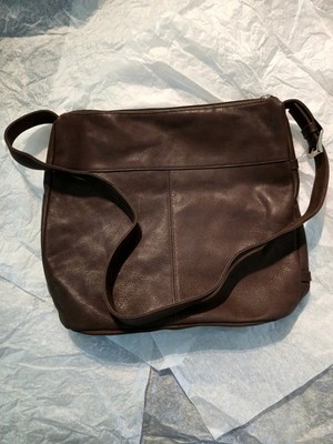 WILSONS LEATHER PELLE STUDIO BROWN GENUINE LEATHER CROSSBODY BAG PURSE -VINTAGE