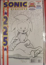 SONIC THE HEDGEHOG 225 ARCHIE SKETCH VARIANT COMIC SEGA 20TH ANNIVERSARY 2011 NM
