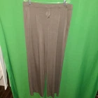 5074) NWOT J JILL large tall brown straight leg knit pants full length pockets