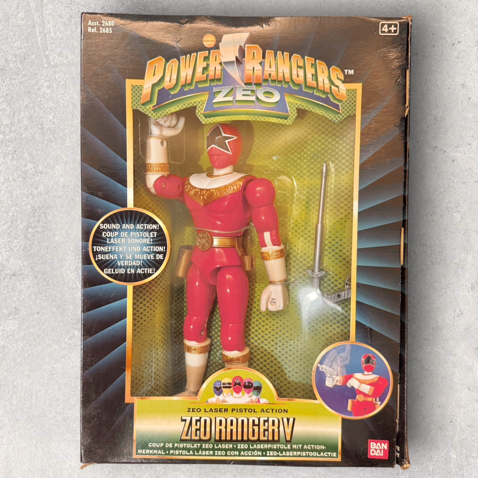 Vintage Bandai 1996 Power Rangers 8” Figures #2685 Zeo Ranger V Action Figure