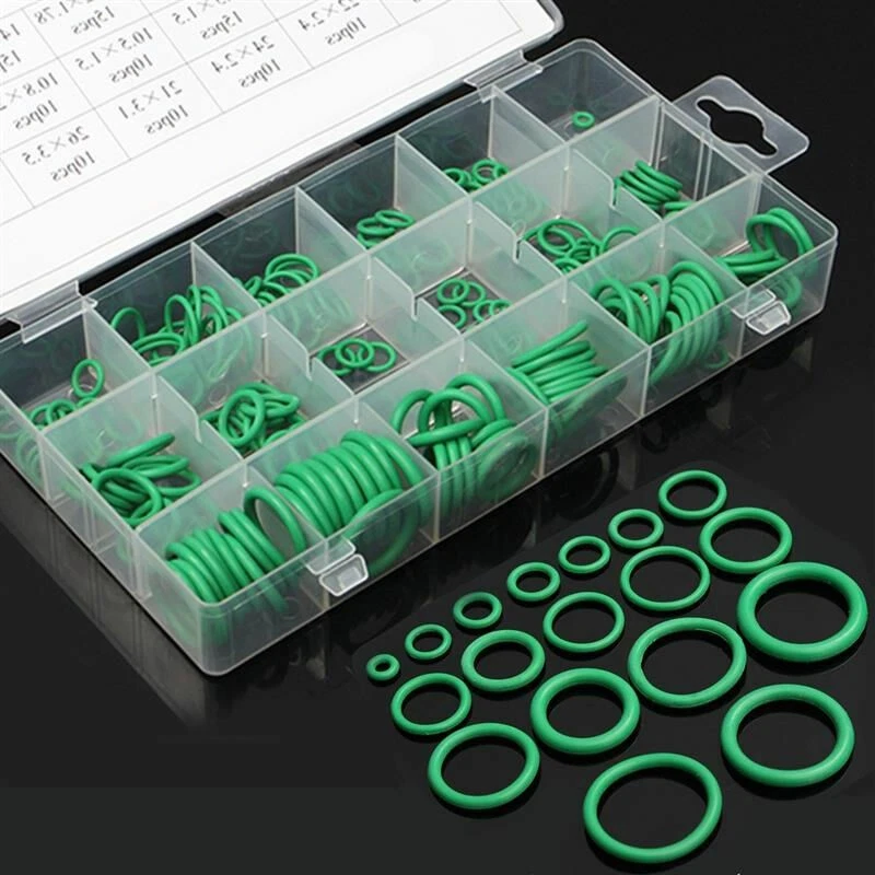 Kit de herramientas de juntas tóricas de aire acondicionado sistema de aire acondicionado HNBR 270 piezas tamaño 18 para automóvil Foto 2 de 4
