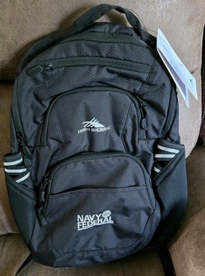 High Sierra Swoop SG 30L Laptop Backpack Black Navy Federal Travel School Bag