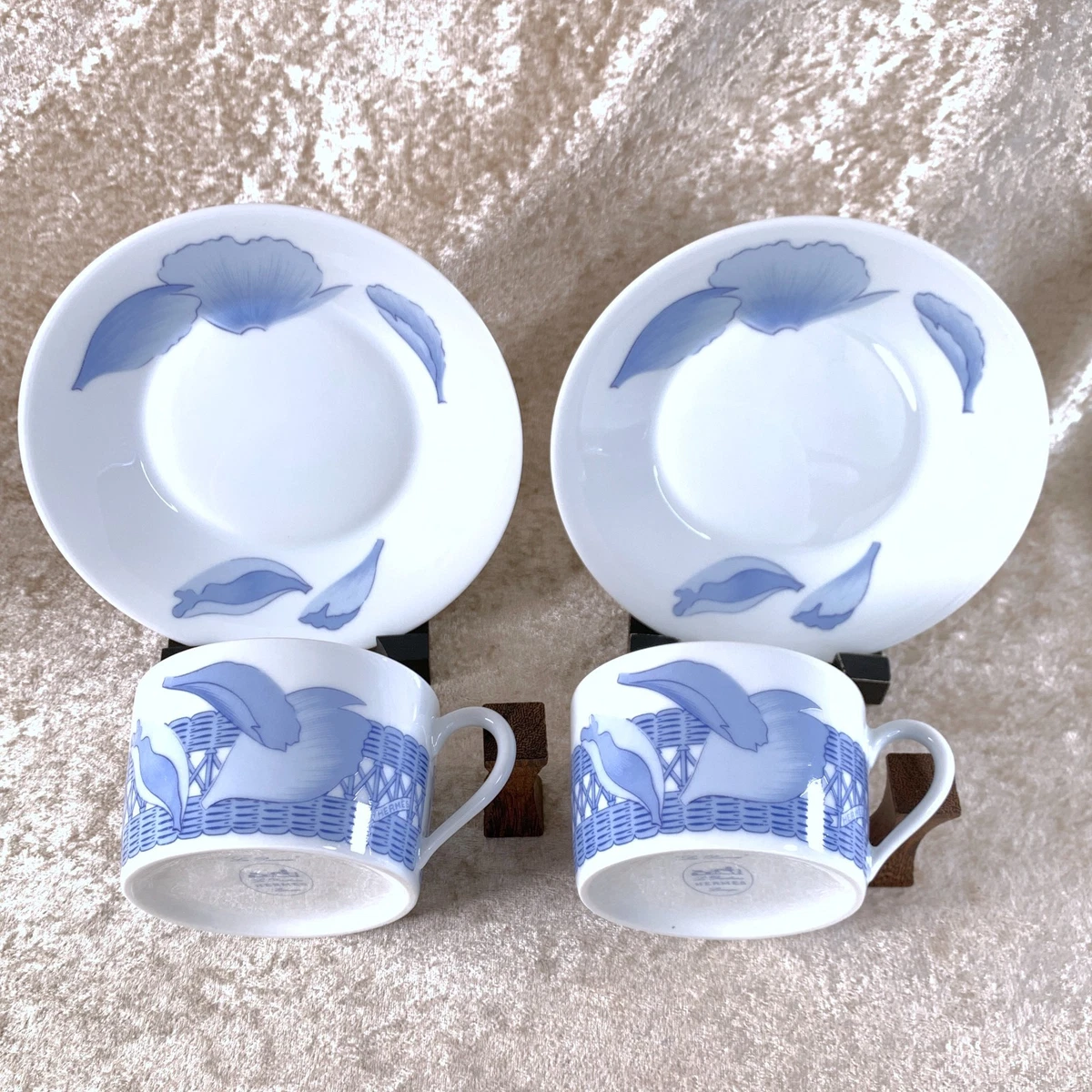 HERMES Les Pivoines 花柄皿 Hermes, Les Pivoines White | Replacements, Ltd.