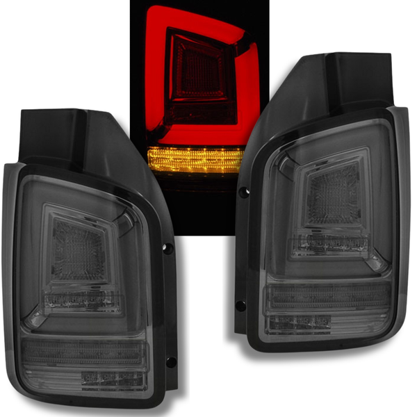 Led Dynamische Blinker Lightbar RüCkleuchten In Rauchglas FüR Vw T5 04.2003-2009-image
