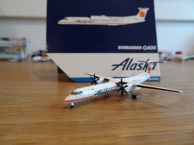 Geminjets 1:400 Alaska Airlines DHC-8Q400 (Horizon Air Retro Livery) GJASA1879