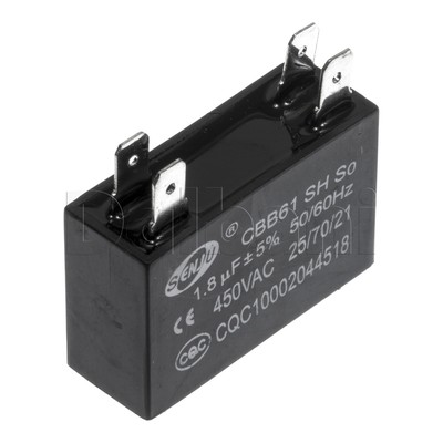Senju Motor Run Capacitor CBB61 450VAC 1.8UF 4 Pin 1.8MFD 450V 25/70/21
