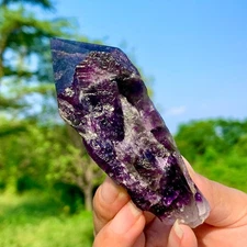 83G Natural Amethyst Cluster Quartz Crystal backbone mineral Specimen Healing
