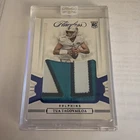 2020 Panini Flawless rookie patches Tua Tagovailoa Sapphire #/10 RP2. Sealed
