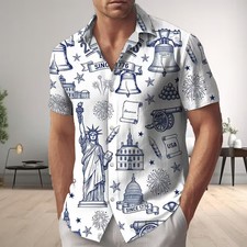 Patriotic Hawaiian Shirt