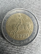 Rare 2002 Greece 2 EURO Coin – “S” Mint Mark Error – Highly Collectible