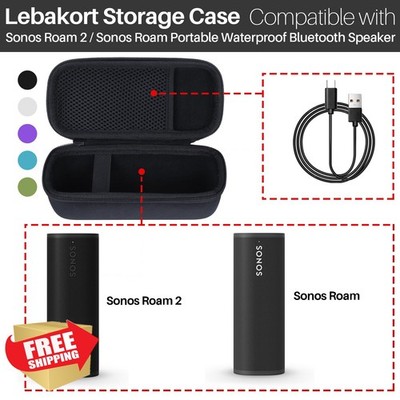 Lebakort Hard Case for Sonos Roam 2/Roam/Roam SL (Off White)