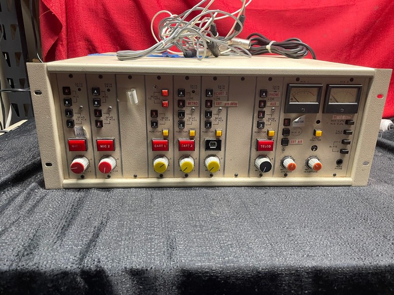 Pacific Recorders Research & Engineering PR&E radio station console mixer contro