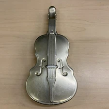 Vintage Aluminum Violin Shaped Silent Butler - Mt Vernon Ware - Cleveland Ohio