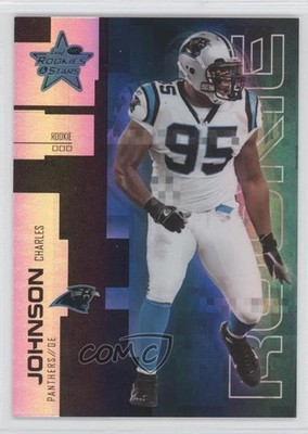2007 Leaf Rookies & Stars Longevity Parallel Black 6/10 Charles Johnson RC 0a1