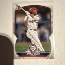 Topps 2023 Bowman Baseball #BP-129 James Wood Washington Nationals Prospects