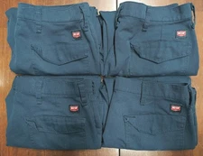 4 Pairs Red Kap Work Uniform Cargo Shorts Navy Blue Men's Size 30x11