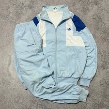 Adidas Firebird Vintage 80-90s Blue White Cotton TrackSuit Y2K Men  s Size L